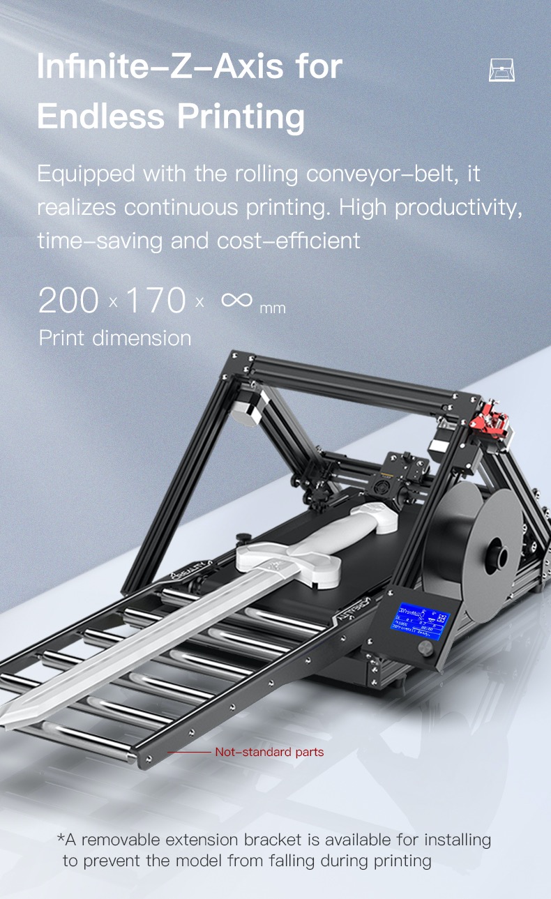 Creality CR-30 Printmill Belt 3D-printer brochure 4 Bits2Atoms