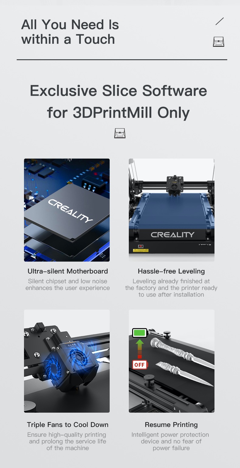 Creality CR-30 Printmill Belt 3D-printer brochure 10 Bits2Atoms
