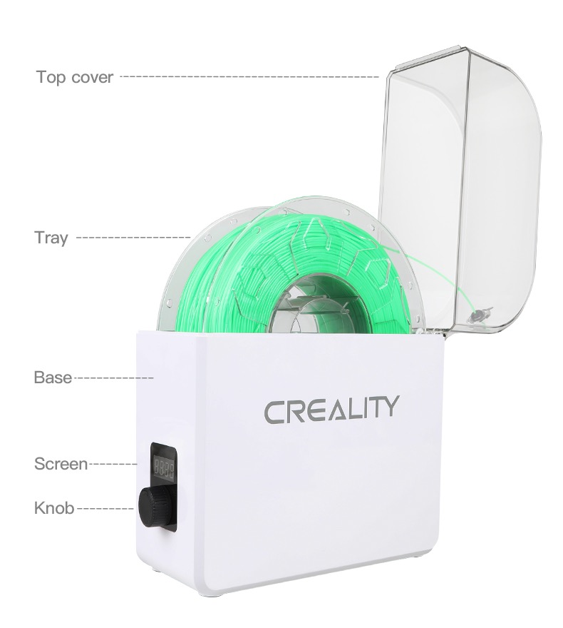Creality Filament Dry Box bij Bits2Atoms