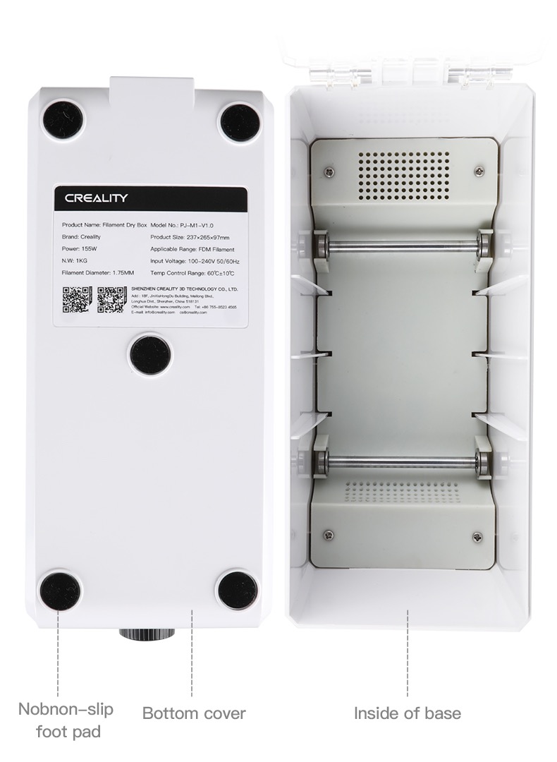 Creality Filament Dry Box bij Bits2Atoms