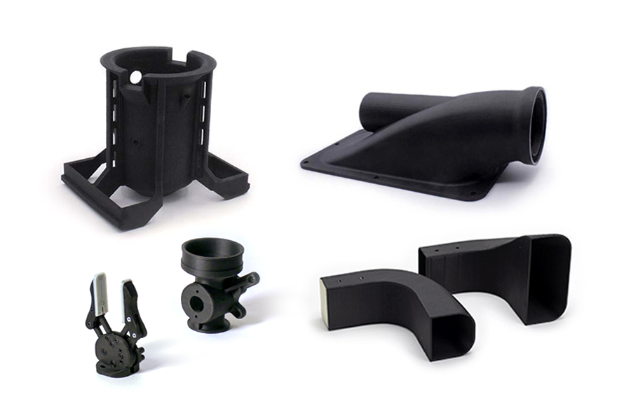 Carbon Fiber onderdelen, 3D-geprint met behulp van het BCN3D Fiber Pack