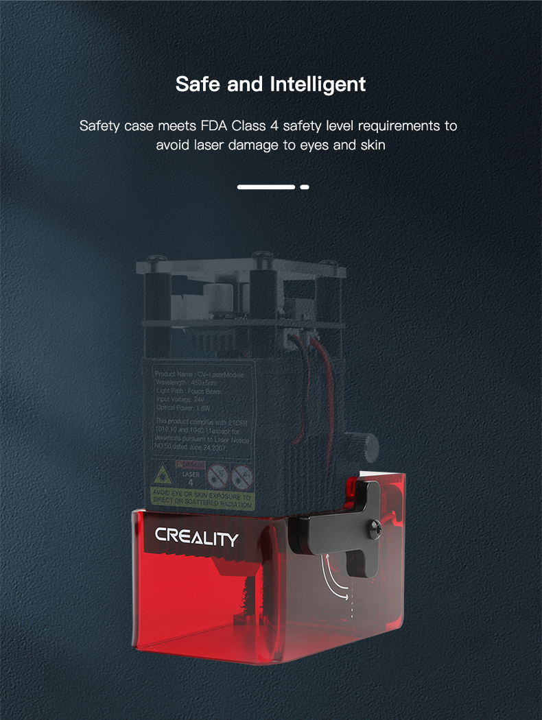Creality Add-on laser upgrade voor Creality Ender-3 S1/S1 Pro 3D-printers - veilig - Bits2Atoms