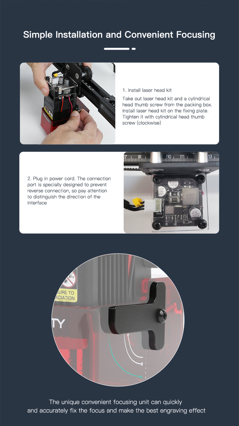 Creality Add-on laser upgrade voor Creality Ender-3 S1/S1 Pro 3D-printers - installatie - Bits2Atoms