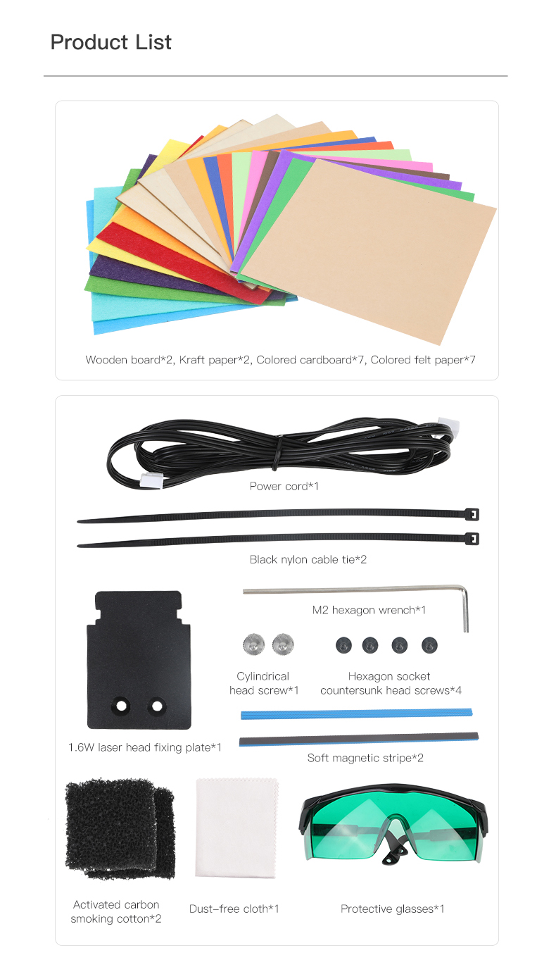 Creality Add-on laser upgrade voor Creality Ender-3 S1/S1 Pro 3D-printers - wat zit er in de doos - Bits2Atoms