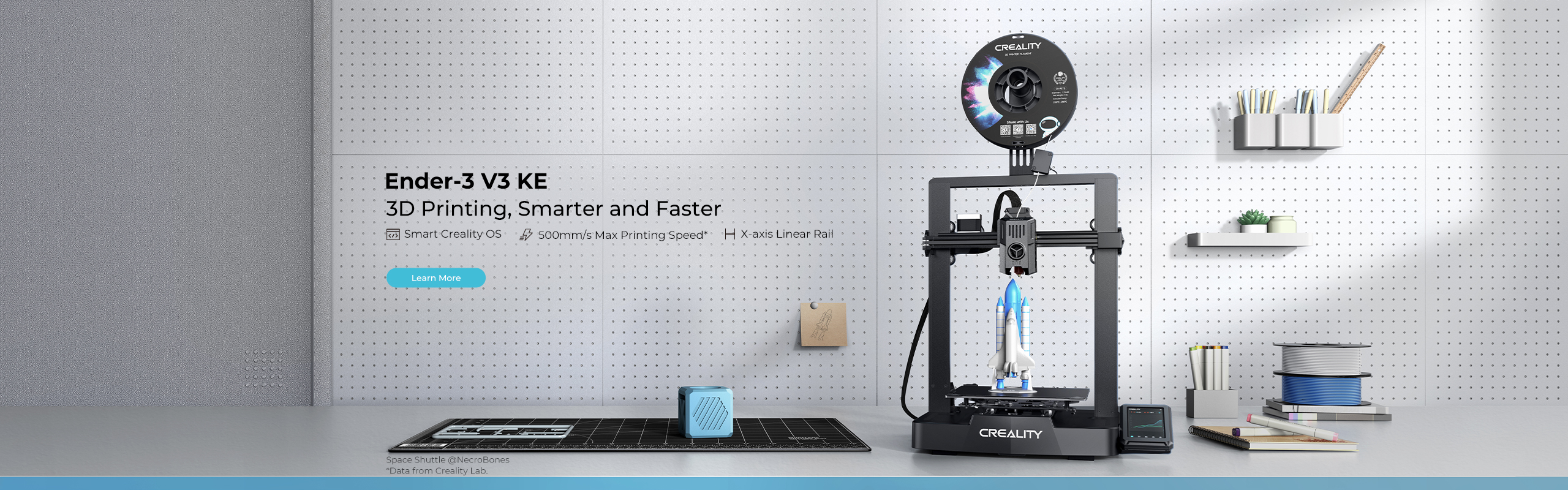 Creality Ender-3 V3 KE 3D-printer, snel 3D-printen | Bits2Atoms