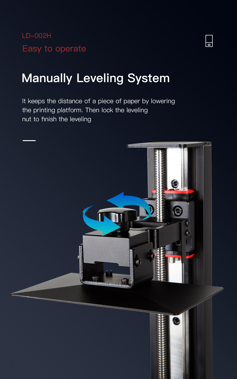 Creality LD-002 handmatige levelling