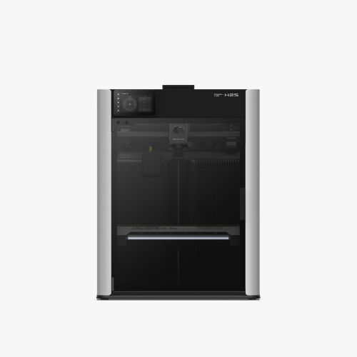 Bambu Lab H2S 3D-printer met gesloten behuizing en bouwvolume van 340 x 320 x 340 mm