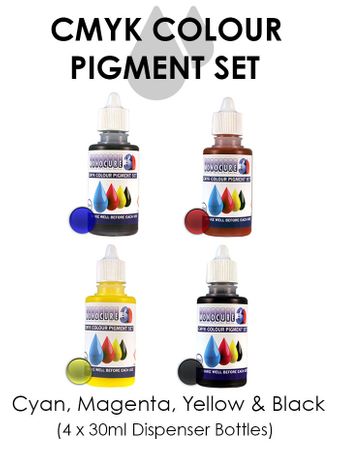 Monocure 3D CMYK Pigment Set (4 x 30 ml)