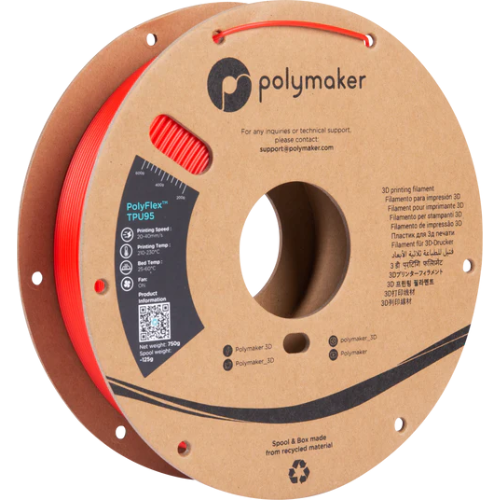 Polymaker PolyFlex TPU95 Rood flexibel filament