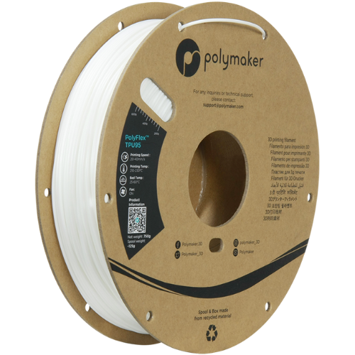 Polymaker PolyFlex Wit flexibel filament