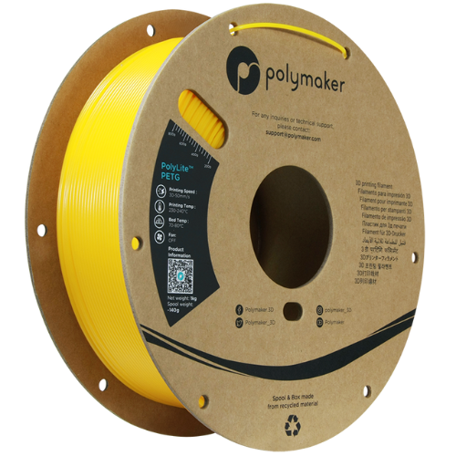 Polymaker PolyLite PETG Geel / Yellow Filament | Bits2Atoms