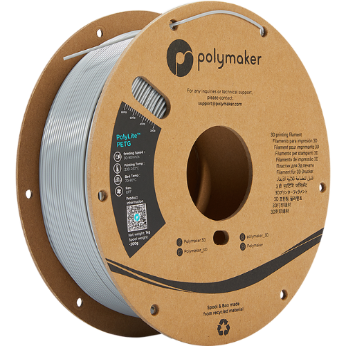 Polymaker PolyLite PETG Grijs / Grey Filament | Bits2Atoms