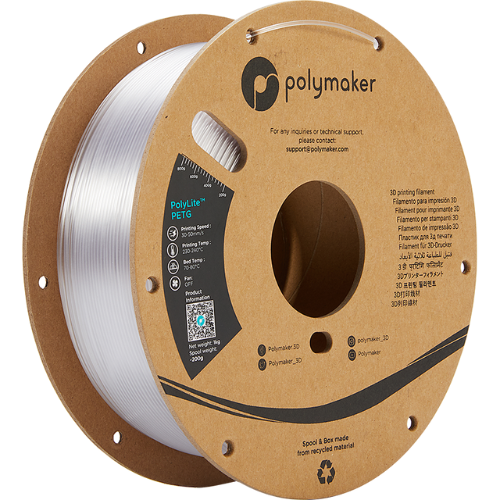Polymaker PolyLite PETG Transparant Filament | Bits2Atoms