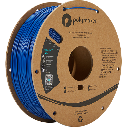 Polymaker PolyLite PLA Blue Filament 1kg