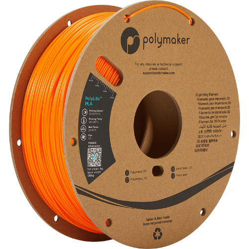 Polymaker PolyLite PLA Orange Filament 1kg