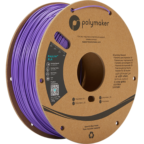 Polymaker PolyLite PLA Purple Filament 1kg