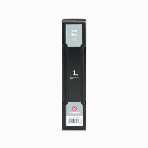 Raise3D Draft Grey Resin 1kg fles, vooraanzicht