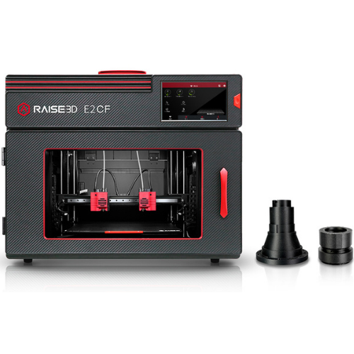 Raise3D E2CF 3D printer met PA12CF voorbeelden