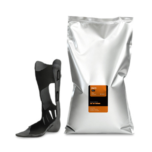 Raise3D PA11 Black Powder met SLS-geprint onderdeel voor de Raise3D RMS220