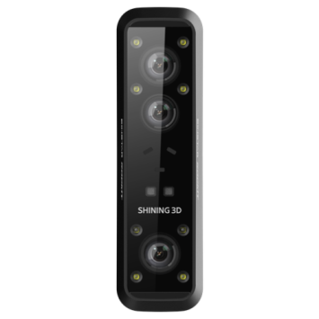 EINSTAR RockIt 3D-scanner front met blue laser lijnen en IR VCSEL camera systeem