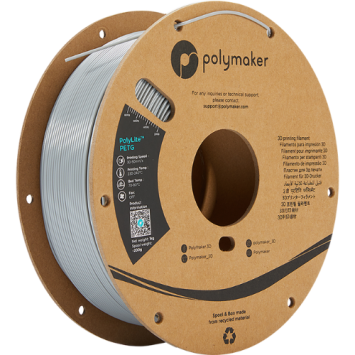 Polymaker PolyLite PETG Grijs / Grey Filament | Bits2Atoms