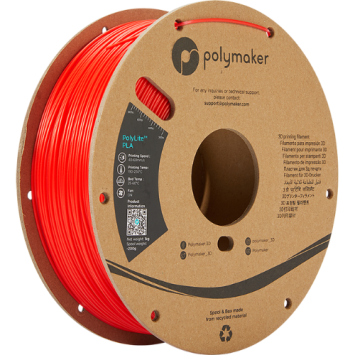 Polymaker PolyLite PLA Red Filament 1kg
