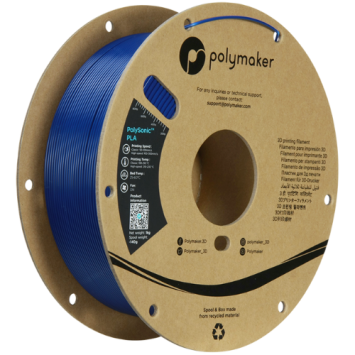 Polymaker PolySonic High Speed PLA Blauw Filament Bits2atoms