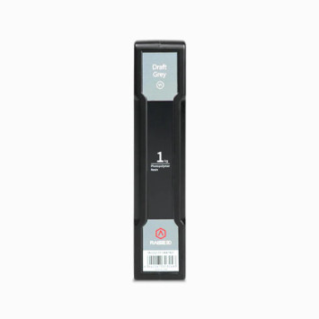 Raise3D Draft Grey Resin 1kg fles, vooraanzicht