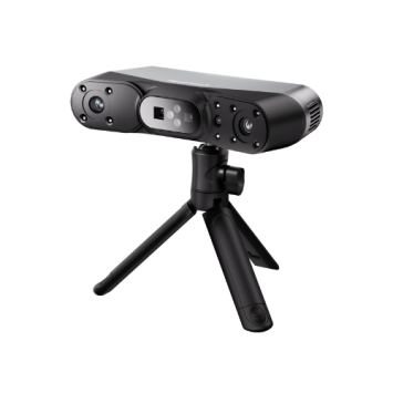 Revopoint POP 4 3D-scanner op uitgeklapt tafelstatief
