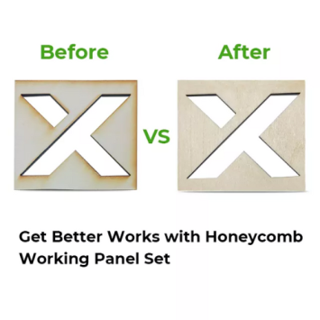 xTool S1 Honeycomb Panel voor strak en schoon laser snijden van hout | Bits2Atoms